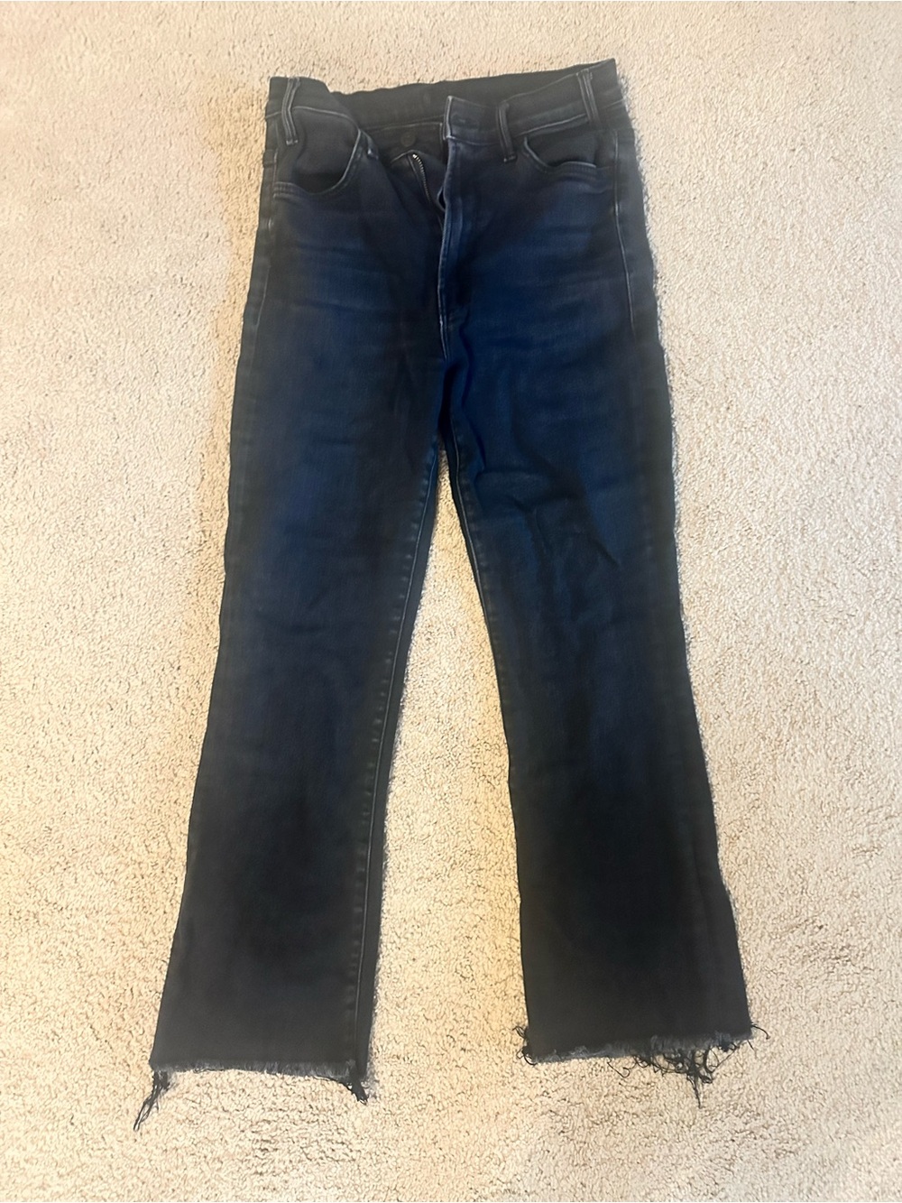 Mother Faded Black Hustler Jeans